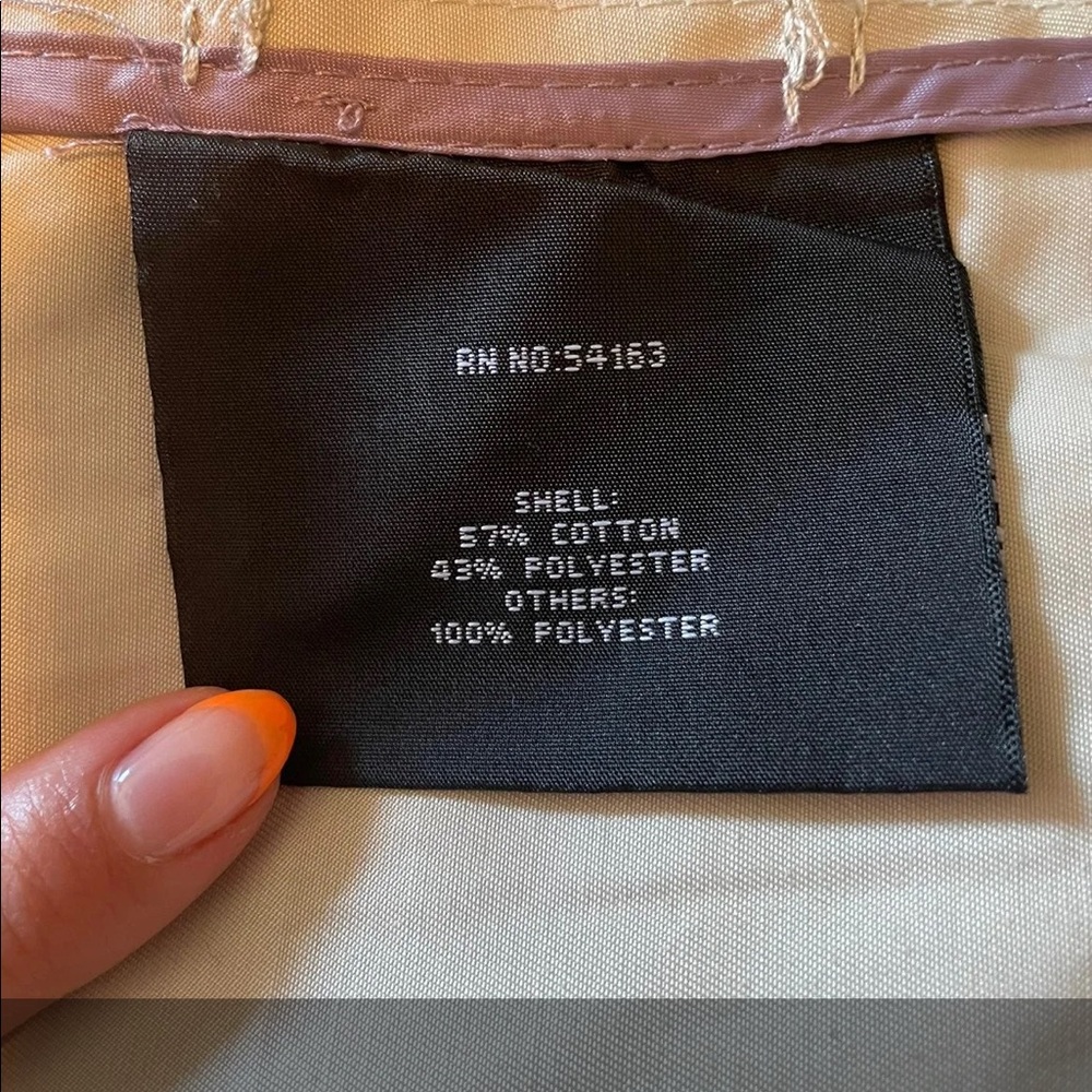 Marc New York Womens Size M Tan Trench - Picture 9 of 12